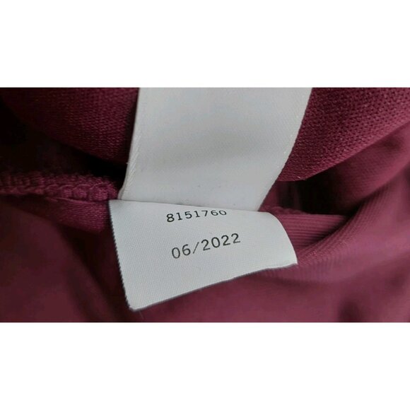 1 State Velvet Halter Jumpsuit Size 14 Burgundy Mock Neck Wide Leg Back Zipper - Picture 14 of 14